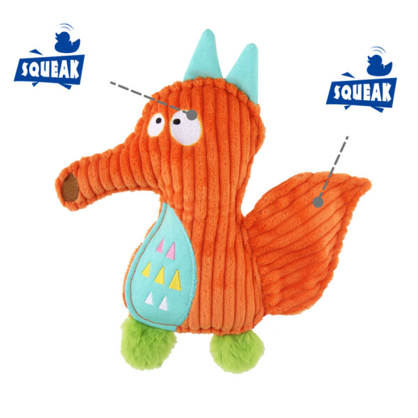 4113 Orman Kaşifi Kurt - Sesli Köpek Oyuncağı - 5