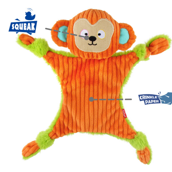 4115 Orman Kaşifi Maymun – Sesli Köpek Oyuncağı - 4