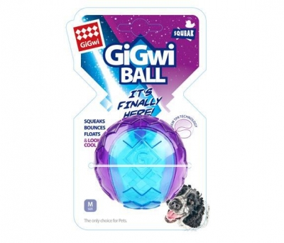 6297 Gigwi Ball Sert Top 6 cm Şeffaf Renkli