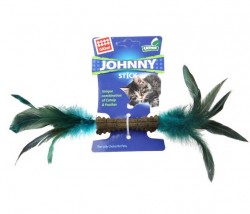 GiGwi - 7068 Johnny Stick Catnipli Doğal Yeşil Çift Tüylü