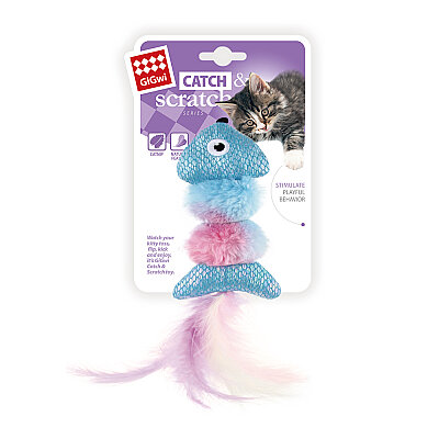 7362 Catch&Scratch Balık Kedi Oyuncağı  - GiGwi