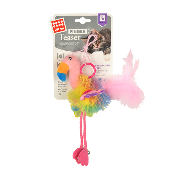 7471 Finger Teaser Flamingo Kedi Oyuncağı - 1