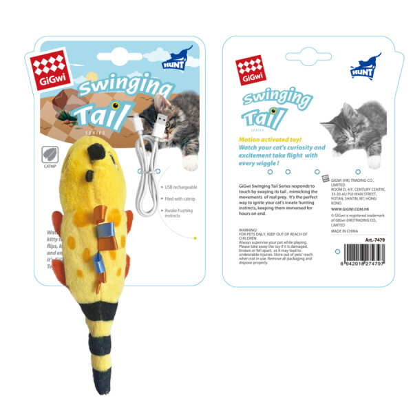 7479 Kuyruğu Sallanan Kertenkele Kedi Oyuncağı - 1