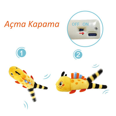 7479 Kuyruğu Sallanan Kertenkele Kedi Oyuncağı - 4