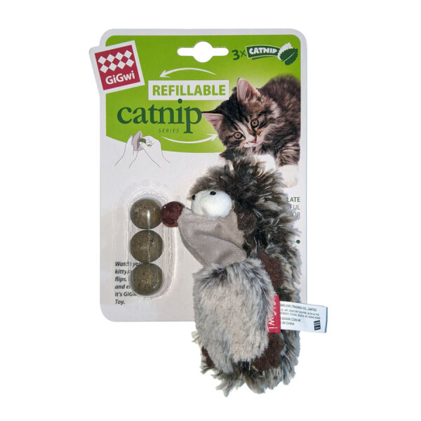 7494 Kirpili Kedi Oyuncağı & 3 Adet Kedi Otu Topu - 1