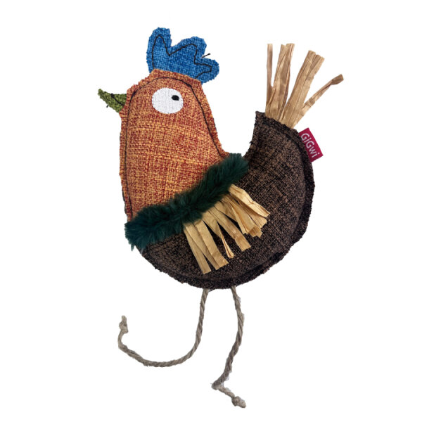 7499 Vahşi İzci Tavuk – Rafya Kurdeleli Kedi Oyuncağı - 2