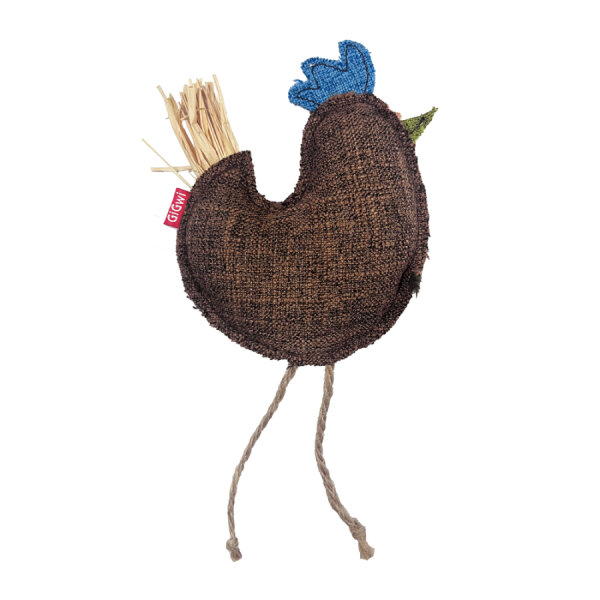 7499 Vahşi İzci Tavuk – Rafya Kurdeleli Kedi Oyuncağı - 3