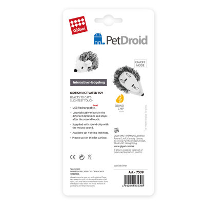 7539 Hareket Sensörlü Etkileşimli Kirpi kedi Oyuncağı - 4