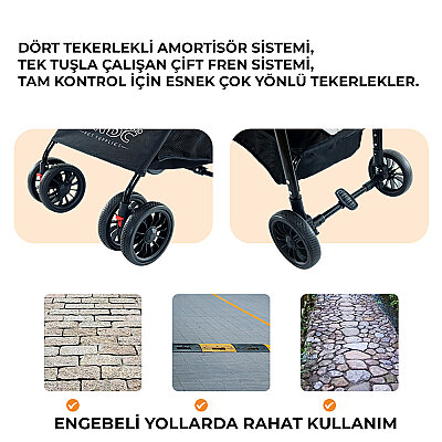 Bndc-102 Pet Arabası Haki - 2