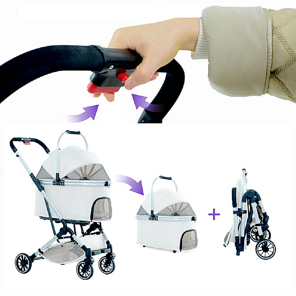 Bndc-113 Pet Arabası Siyah - 4