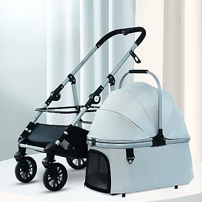 Bndc-302-1 Pet Arabası Beyaz - 2