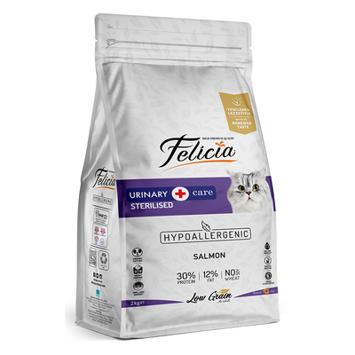 Felicia - Felicia 2 Kg Sterilised Somonlu Az Tahıllı HypoAllergenic Kedi Maması