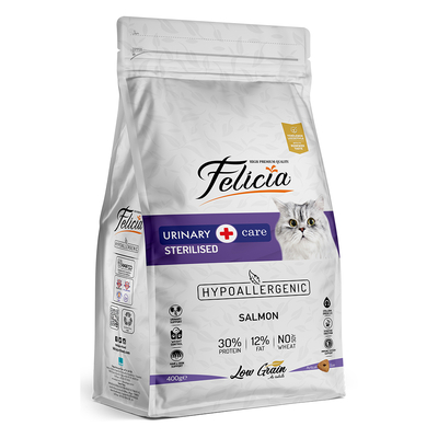 Felicia - Felicia 400g Sterilised Somonlu Az Tahıllı 12 Adet