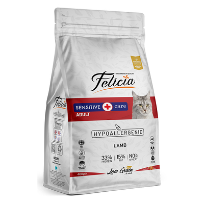 Felicia - Felicia 400g Yetişkin Kuzulu Az Tahıllı 12 Adet