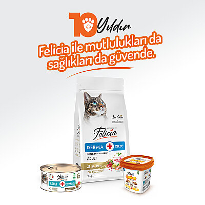 Felicia 85 gr Ton Balıklı Ezme Yetişkin Kedi Konserve Maması 24 Adet - 7