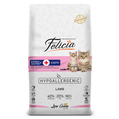 Felicia - Felicia 12 Kg Yavru Kuzu Etli Az Tahıllı HypoAllergenic Kedi Maması