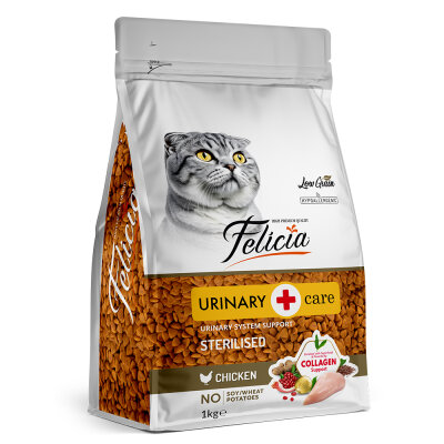 Felicia 12x1 Kg Tavuklu Az Tahıllı Kısırlaştırılmış Kedi Maması HypoAllergenic Kedi Maması - 2