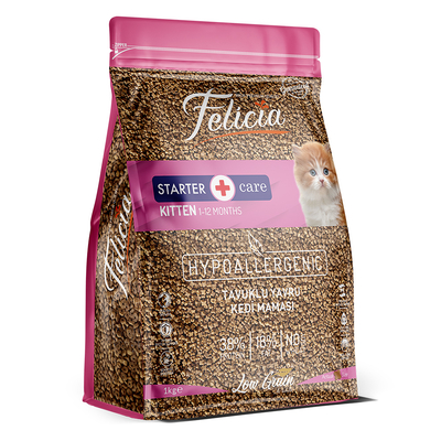 Felicia - Felicia Az Tahıllı 12 X 1 Kg Yavru Tavuklu HypoAllergenic Kedi Maması