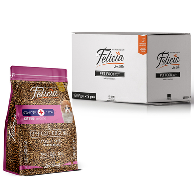 Felicia - Felicia Az Tahıllı 12 X 1 Kg Yavru Tavuklu HypoAllergenic Kedi Maması