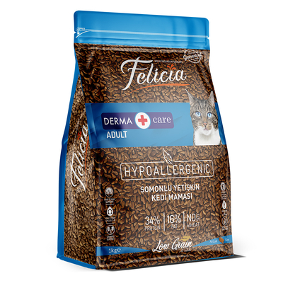 Felicia - Felicia Az Tahıllı 12 X 1 Kg Yetişkin Somonlu HypoAllergenic Kedi Maması