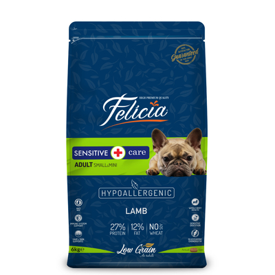 Felicia - Felicia 6 Kg Yetişkin Kuzulu Small/Mini Az Tahıllı HypoAllergenic Köpek Maması