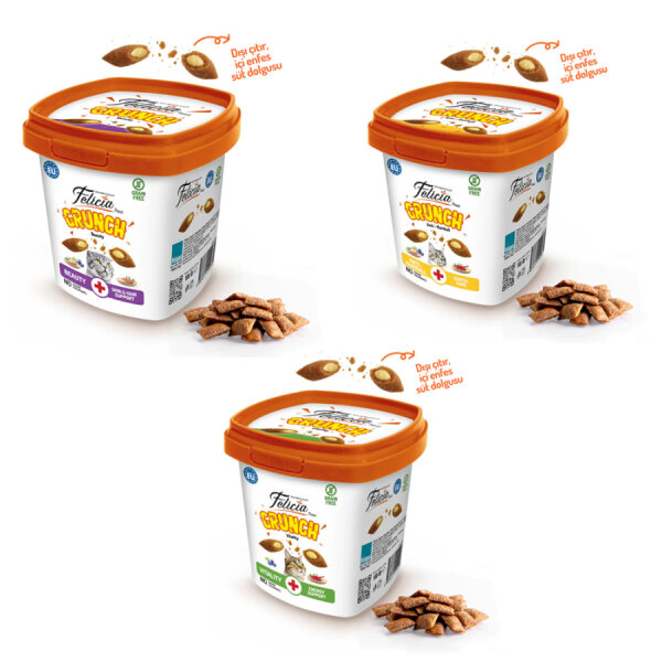Felicia Crunch Ödül Maması Seti _ 3 Çeşit-18 Adet - 1