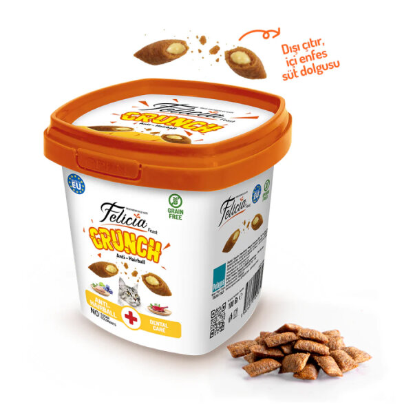 Felicia Hairball Kedi Crunch Ödül Maması 100g - 6 Adet - 1