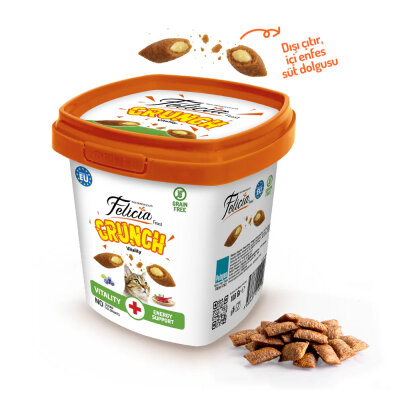 Felicia Vitality Kedi Crunch Ödül Maması 100g - 6 Adet - Felicia