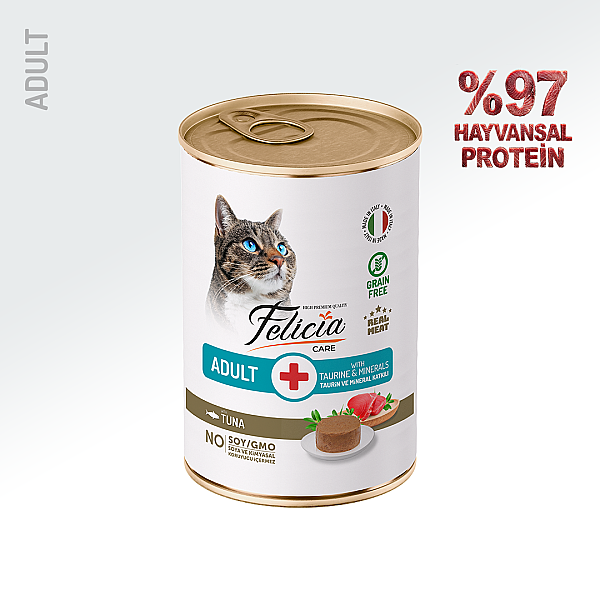 Felicia Yetişkin Tahılsız Ton Balıklı Kedi Konserve 400g - 12 Adet - 1