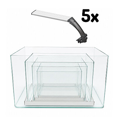 Haqos CT-5li Set Akvaryum+Solaris 506 Aydınlatma - Haqos