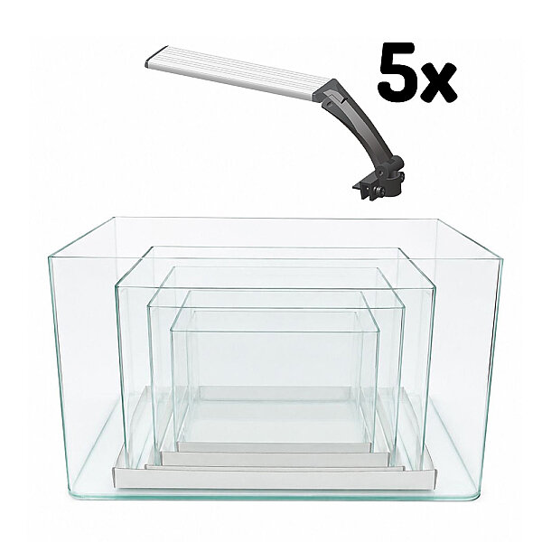 Haqos CT-5li Set Akvaryum+Solaris 506 Aydınlatma - 1