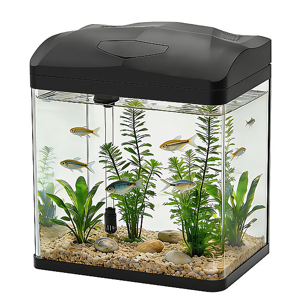 Haqos G-338 Komple Set Akvaryum Siyah 30 lt - 1