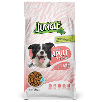 Jungle - Jungle 15 kg Kuzu Etli Yetişkin Köpek Maması 