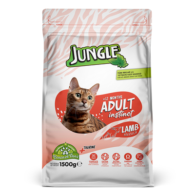 Jungle - Jungle Yetişkin Kedi Maması Kuzulu 1,5 Kg