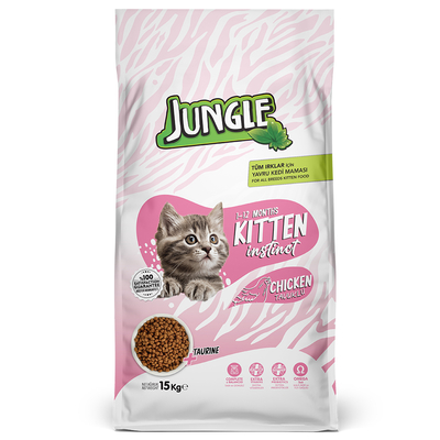 Jungle - Jungle 15 kg Yavru Kedi Maması Tavuklu