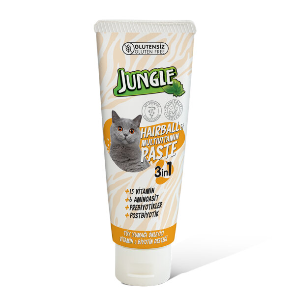 Jungle Cat Anti-Hairball & Multivitamin Kedi Macunu 75 ml - 6 Adet - 2