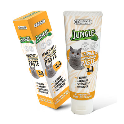 Jungle Cat Anti-Hairball & Multivitamin Kedi Macunu 75 ml - 6 Adet - Jungle