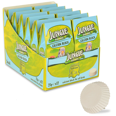 Jungle - Jungle Kalsiyum Blok (Gaga Taşı) Küçük 12'li Paket
