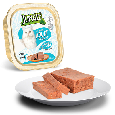 Jungle - Jungle Kedi 100g 32'li Balıklı Ezme/Pate Mama