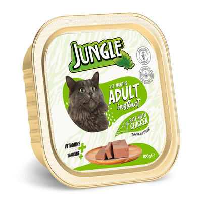 Jungle Kedi 100g 32'li Tavuklu Ezme/Pate Mama - 2