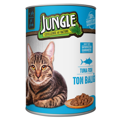 Jungle Kedi 415 gr Ton Balıklı Konserve 24 Adet - Thumbnail