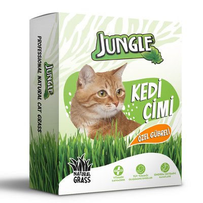 Jungle - Jungle Kedi Çimi Kutulu (Fileli) 6'lı