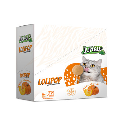 Jungle Kedi Lolipop Bal Kabaklı *1,5g *12'li - 2