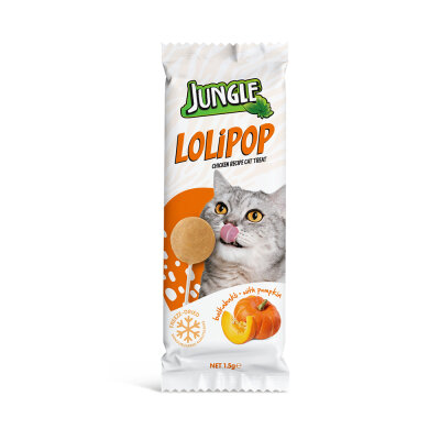 Jungle Kedi Lolipop Bal Kabaklı *1,5g *12'li - Ranova