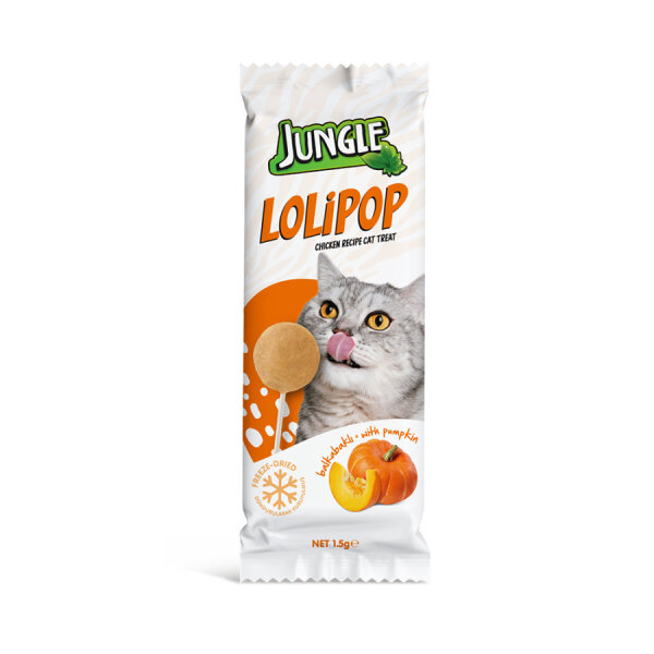 Jungle Kedi Lolipop Bal Kabaklı *1,5g *12'li - 1