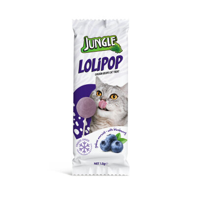 Jungle Kedi Lolipop Yaban Mersinli *1,5g *12'li - Ranova
