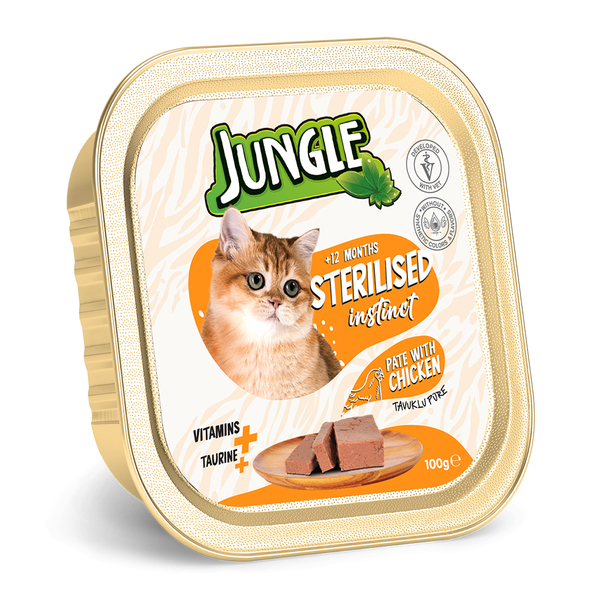 Jungle Kısır Kedi 100g 32'li Tavuklu Ezme/Pate - 2
