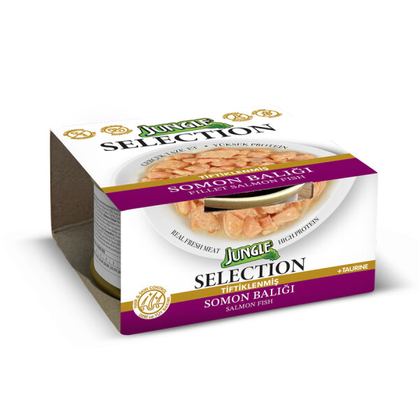 Jungle Selection 70 g Somonlu Kedi Yaş Mama - 2