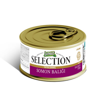 Jungle Selection 70 g Somonlu Kedi Yaş Mama 12 Adet - Jungle