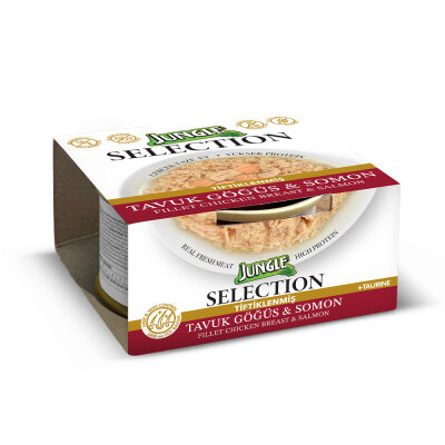 Jungle Selection 70 g Tavuk-Somon Kedi Yaş Mama - 2